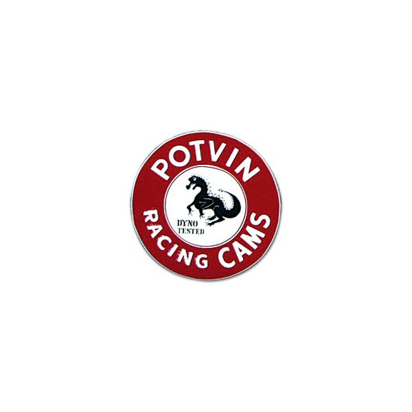 Photo1: HOT ROD Sticker POTVIN RACING CAMS Sticker (1)