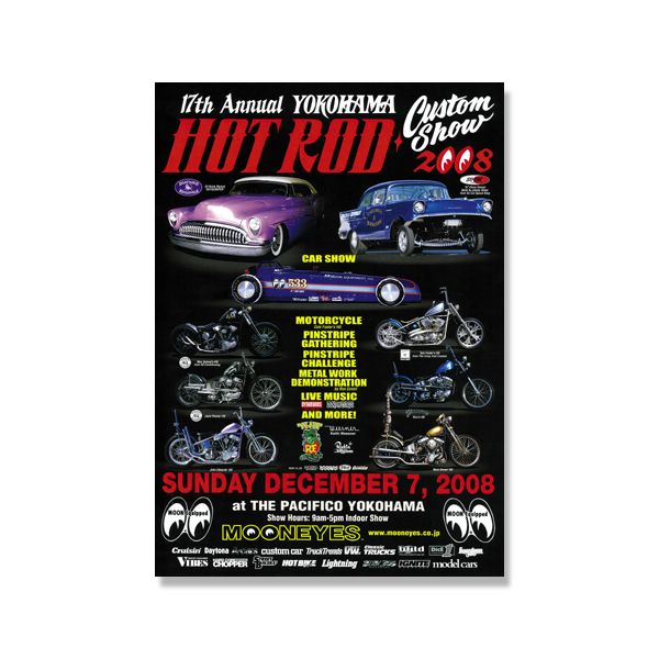 Photo1: 17th YOKOHAMA HOT ROD-Custom Show 2008 Poster (1)