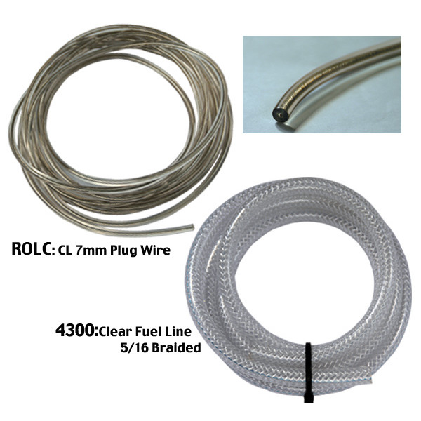 Photo1: Clear Fuel Line 5/16 Braided (1)