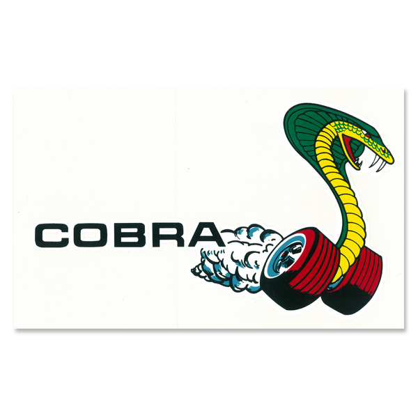 Photo1: Hot Rod Nostalgic Sticker Cobra Window Decal (1)