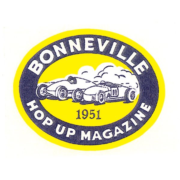 Photo1: HOT ROD Sticker 1951 BONNEVILLE HOP UP MAGAZINE Sticker (1)
