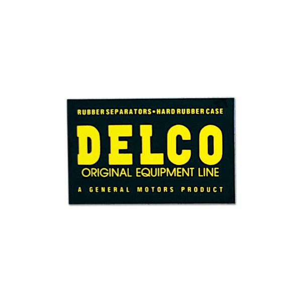 Photo1: HOT ROD Sticker DELCO ORIGINAL EQUIP. Sticker (1)