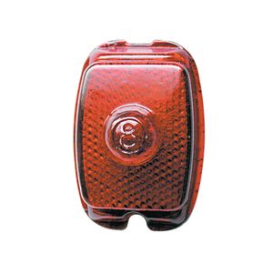 Photo1: Old School Tail Lamp Lens w/8-Ball Relief (1)
