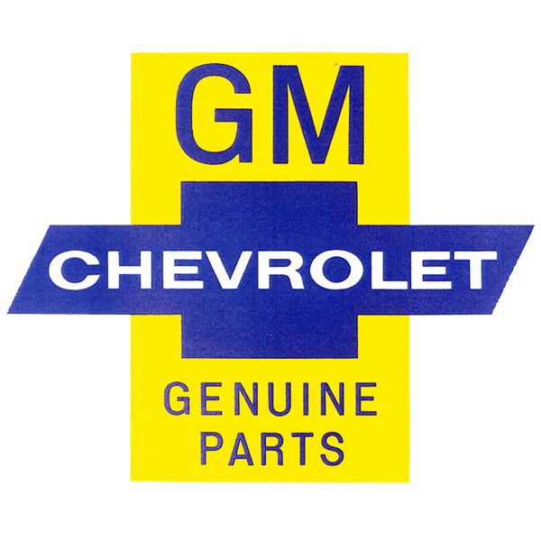 Photo1: GM CHEVROLET GENUINE PARTSSticker (1)