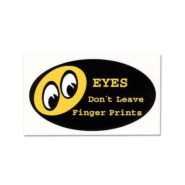 Photo1: Don't Leave Finger Prints Sticker (1)