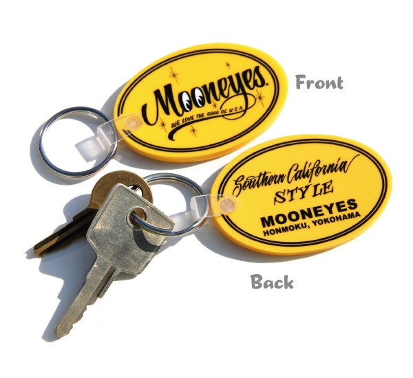 Photo: MOONEYES Oval Rubber Key Ring