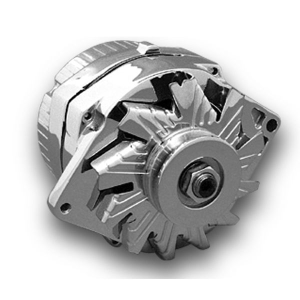 Photo1: Crome Alternator 87-95 Chevy (1)
