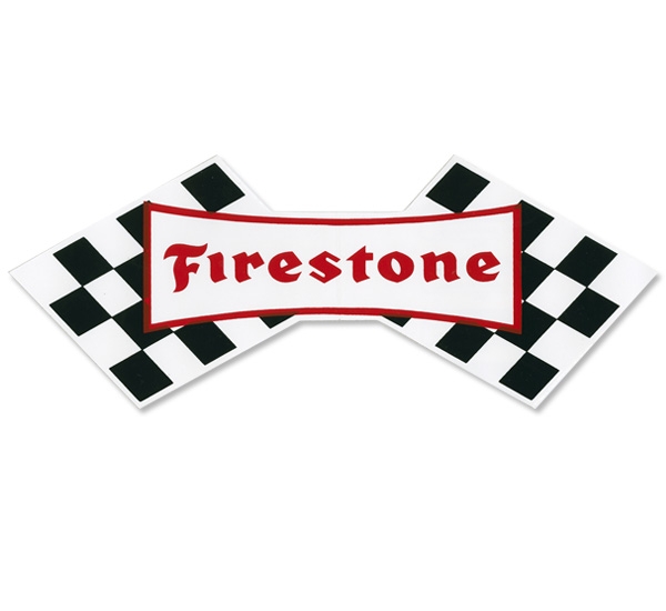Photo1: HOT ROD Sticker Firestone Sticker (1)