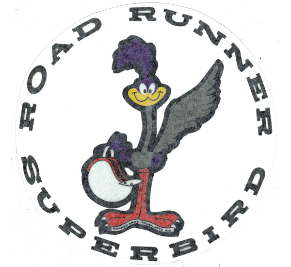 Photo1: Road Runner Superbird Decal 25cm (1)