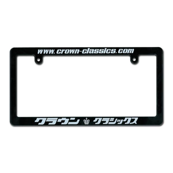 Photo1: CROWN Classics Black License Frame   (17.0x33.5) (1)
