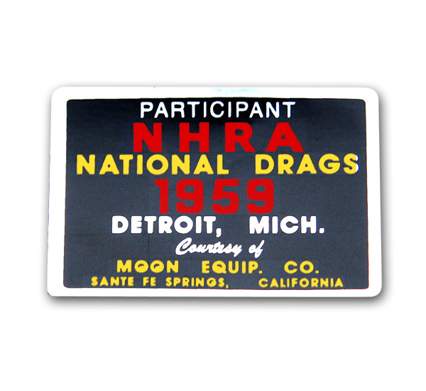 Photo1: HOT ROD Sticker 1959 NHRA / MOON EQUIP.Sticker (1)