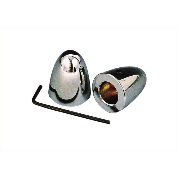 Photo1: Chromed Bullet Wiper Cover (1)