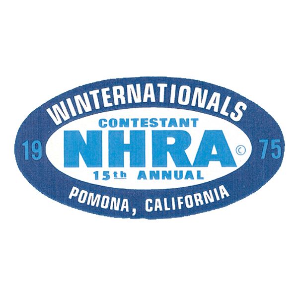 Photo1: HOT ROD Sticker 1975 NHRA WINTERNATIONALS CONTESTANT Sticker (1)