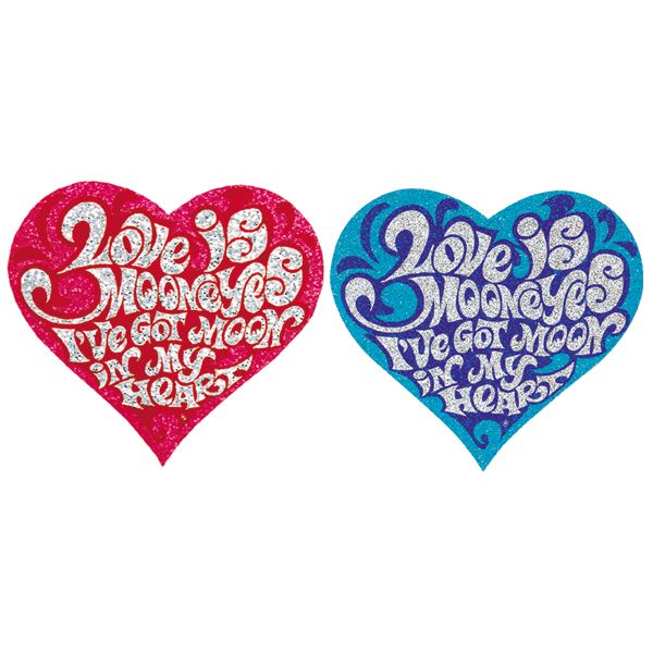 Photo1: LOVE MOON Metal Decal (1)