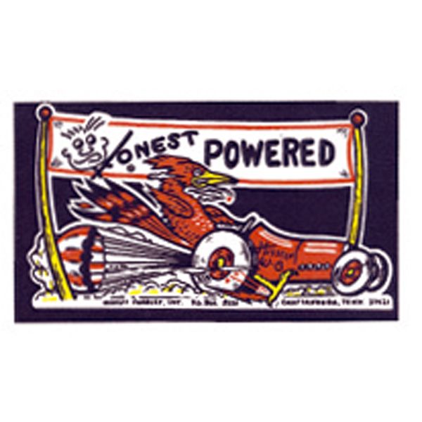 Photo1: HOT ROD Sticker HONEST POWERED Sticker (1)