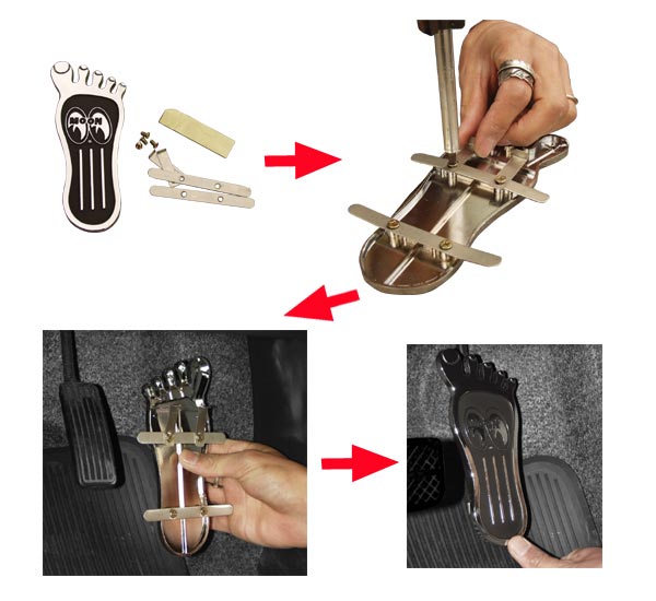 Photo: MOONEYES Barefoot Gas Pedal L Size