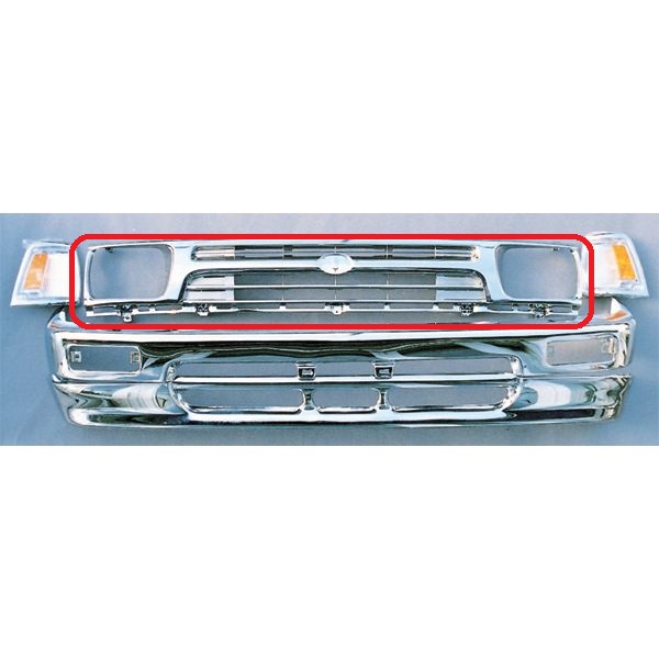 Photo1: 92-97 Hilux Chrome Grille (1)
