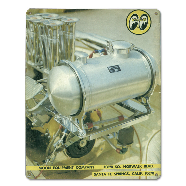 Photo1: Moon Vintage Sign Plate 1973 Back Cover (1)