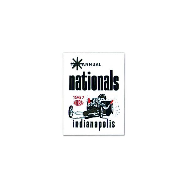 Photo1: HOT ROD Sticker 1967 NHRA INDIANAPOLIS NATIONALS Sticker (1)