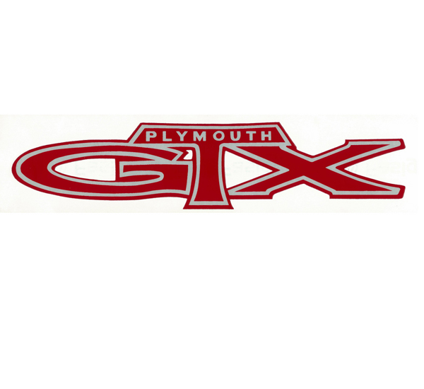 Photo1: HOT ROD Sticker PLYMOUTH GTX Decal (1)
