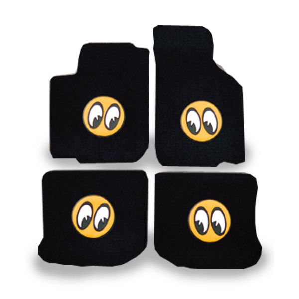 Photo1: MOONEYES Custom Fit Floor Mat For New Beetle (Black) (1)