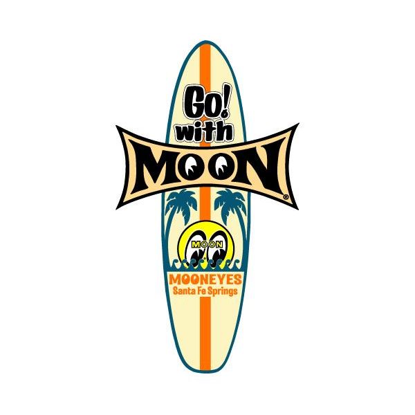 Photo1: MOON Surfboard Sticker (1)