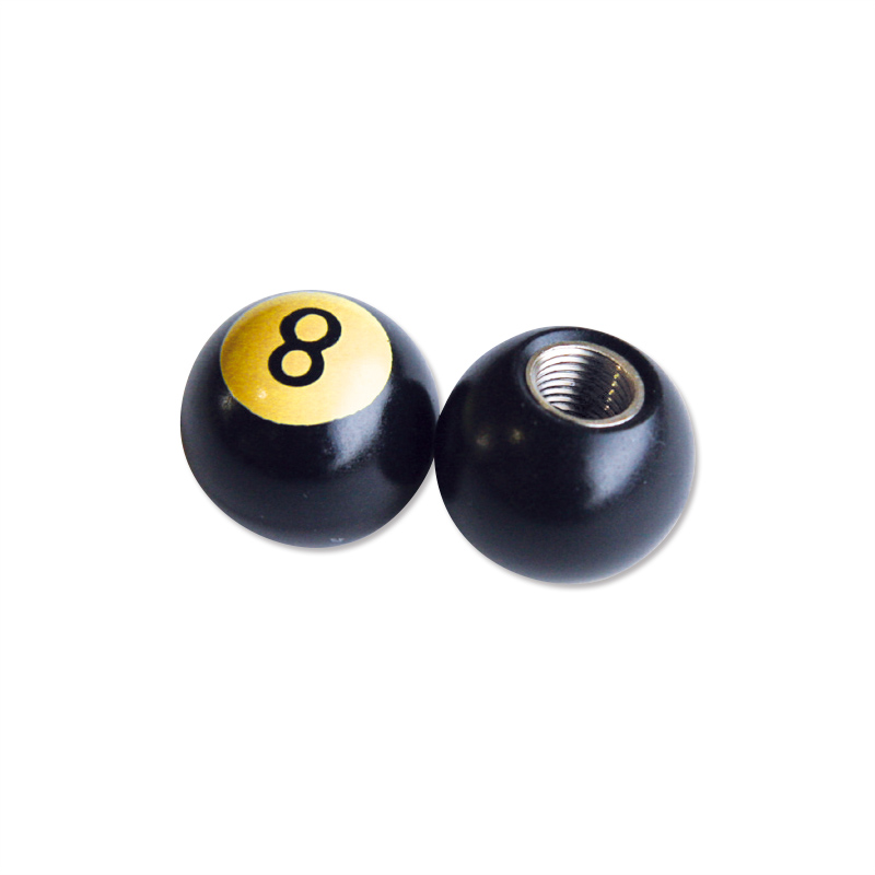 Photo1: 8Ball Air Valve Cap Black (1)