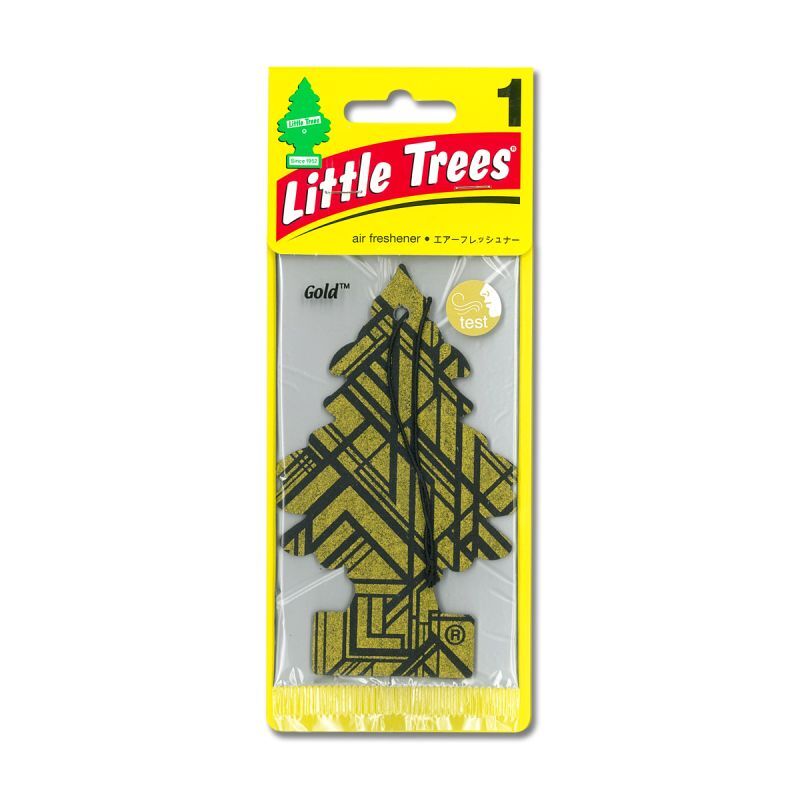 Photo1: Little Tree Paper Air Freshener Gold (1)
