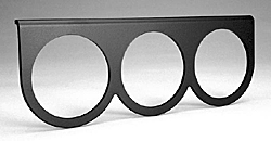 Photo1: 2 5/8inch Black Alumi Gauge Panel 3 Hole (1)