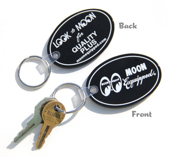 Photo: MOON Equipped Oval Rubber Key Ring