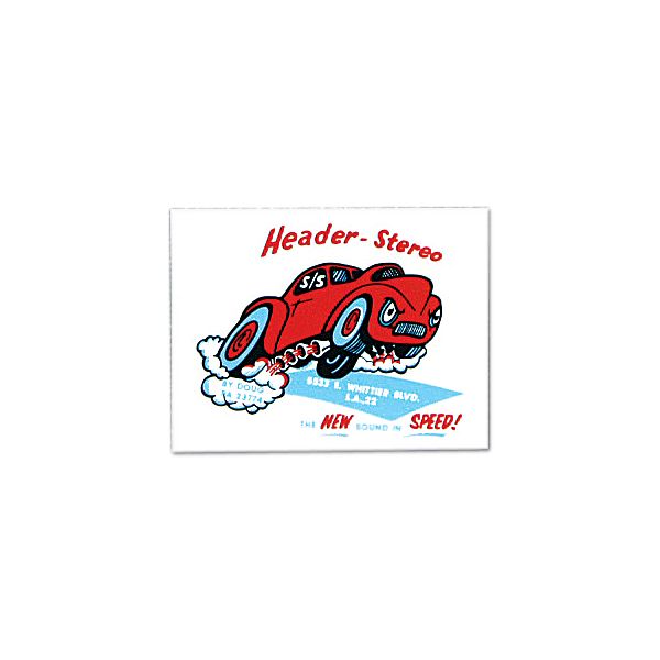Photo1: HOT ROD Sticker Doug's Header-Stereo Sticker (1)