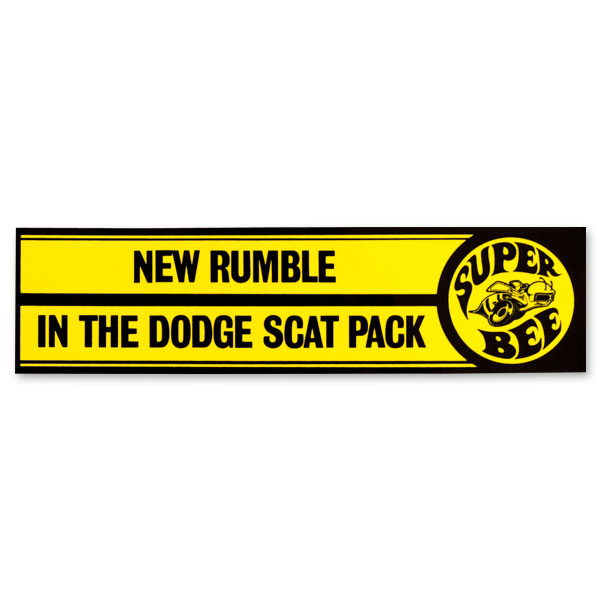Photo1: NEW RUMBLE IN THE DODGE SCAT PACK - Super Bee (1)