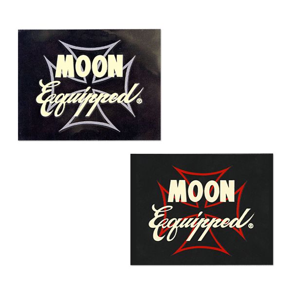 Photo1: MOON Equipped Iron Cross Sticker (1)