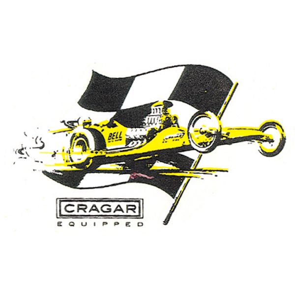 Photo1: HOT ROD Sticker CRAGAR EQUIPPED Sticker (1)