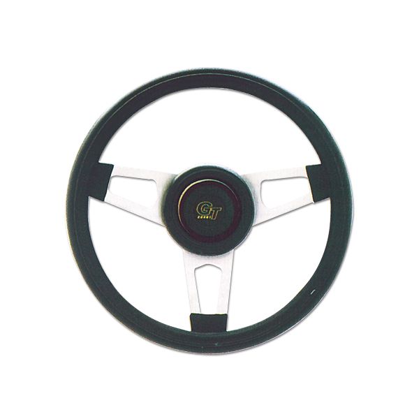 Photo1: Grant Challenger Foam Grip Silver 3 Spoke 34cm (1)