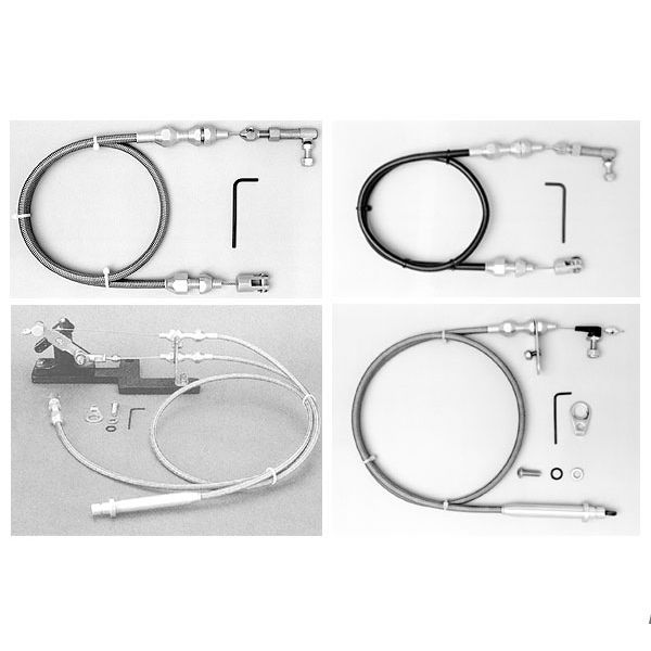 Photo1: LOKAR 36 inch SS Hi Tech Throttle Cable (1)