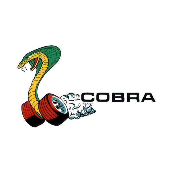 Photo1: HOT ROD Sticker COBRA Window Decal (1)