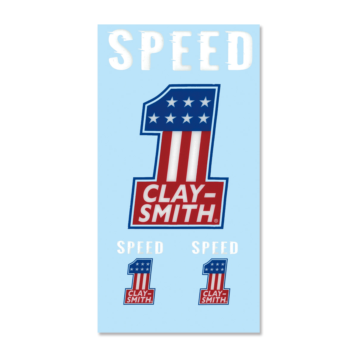 Photo1: Clay Smith No. 1 Sticker (Color) (1)