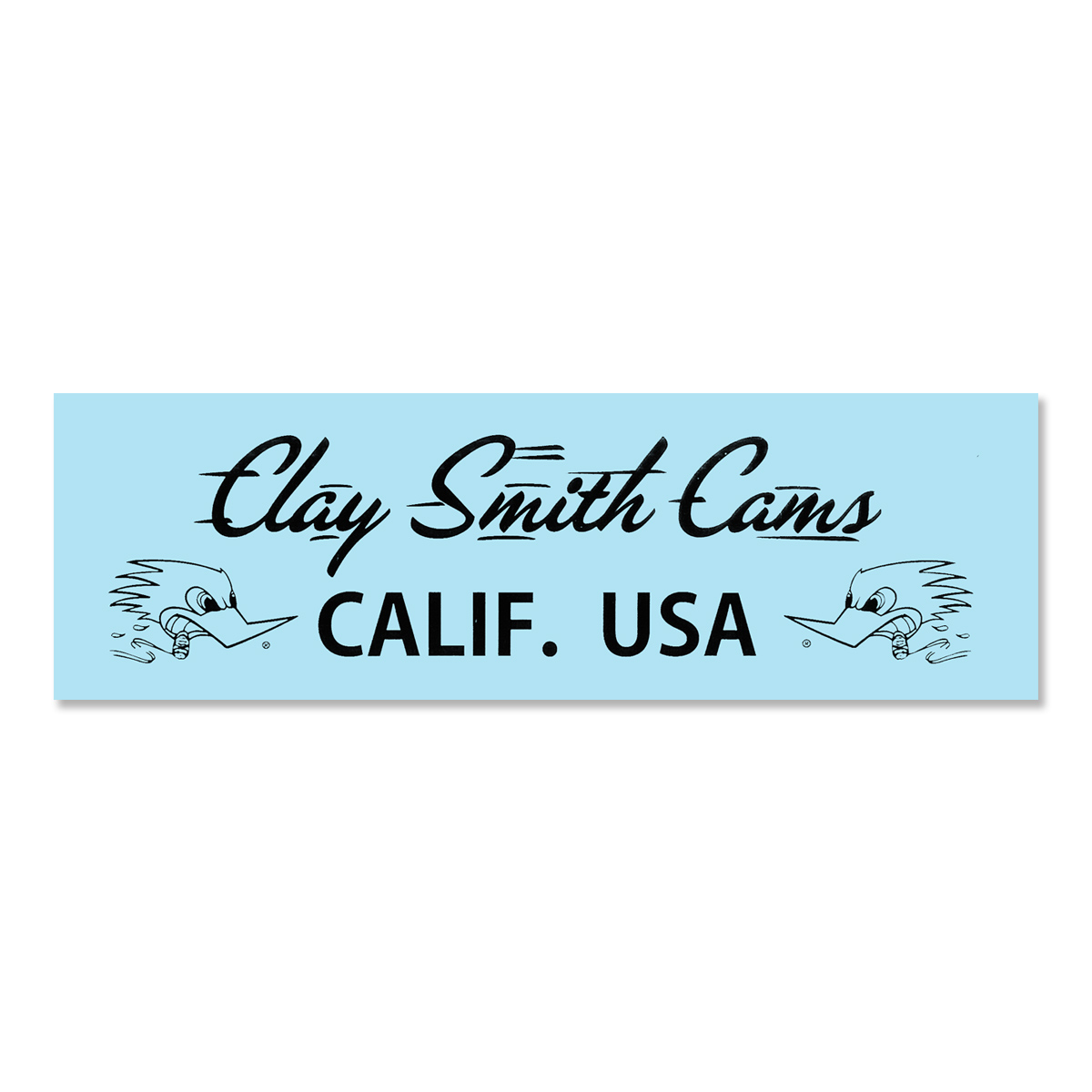 Photo1: Clay Smith CALIF. USA Sticker (Black) (1)