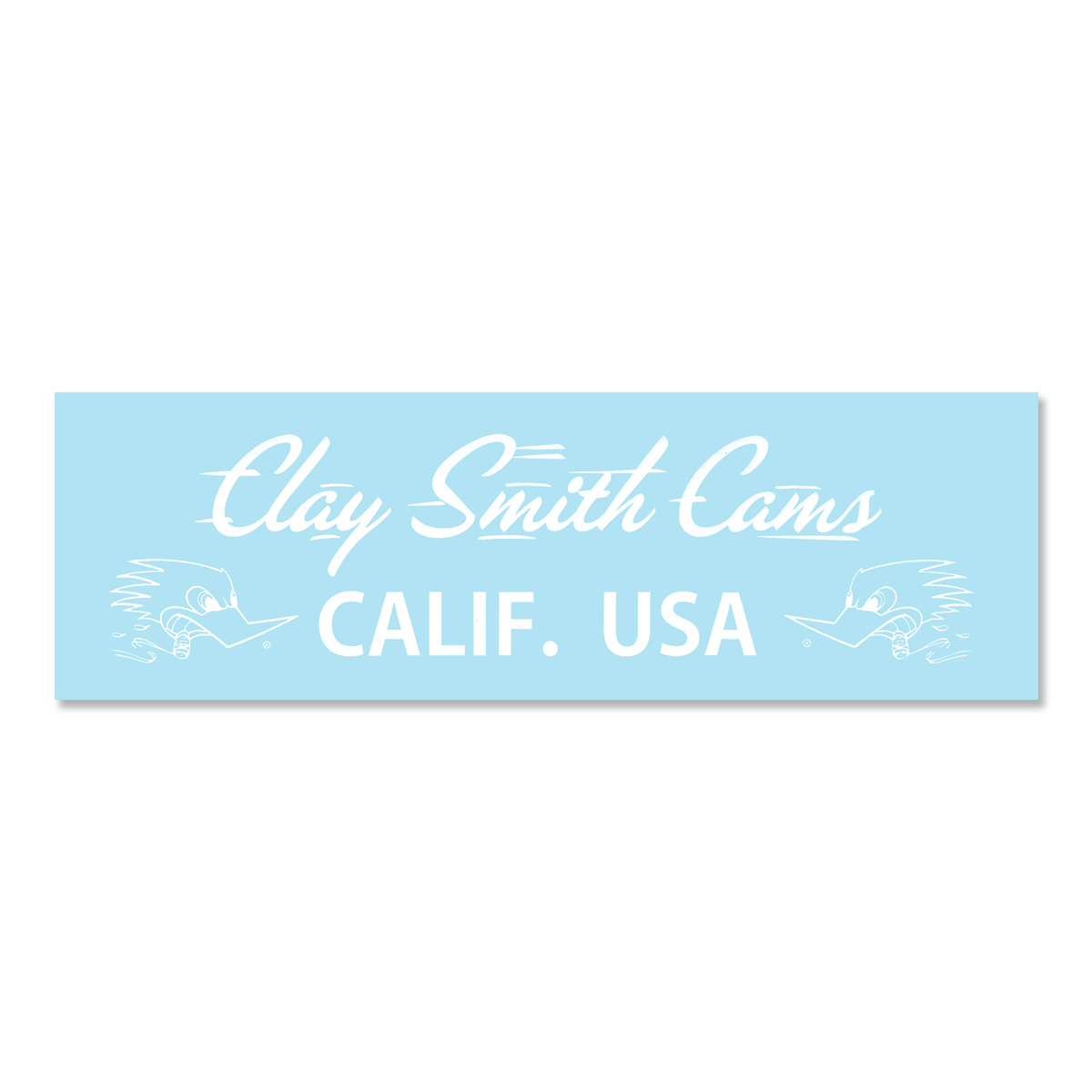 Photo1: Clay Smith CALIF. USA Sticker (White) (1)