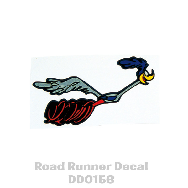 Photo1: Road Runner Right Facing Decal (1)