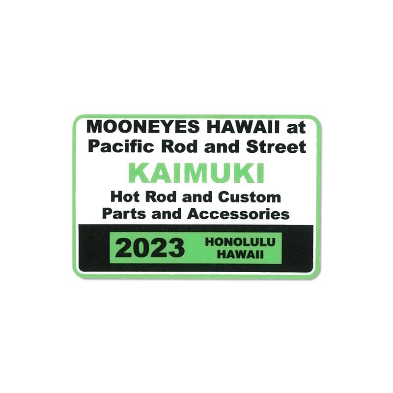Photo1: MOONEYES HAWAII Parking Permit Window Sticker (1)