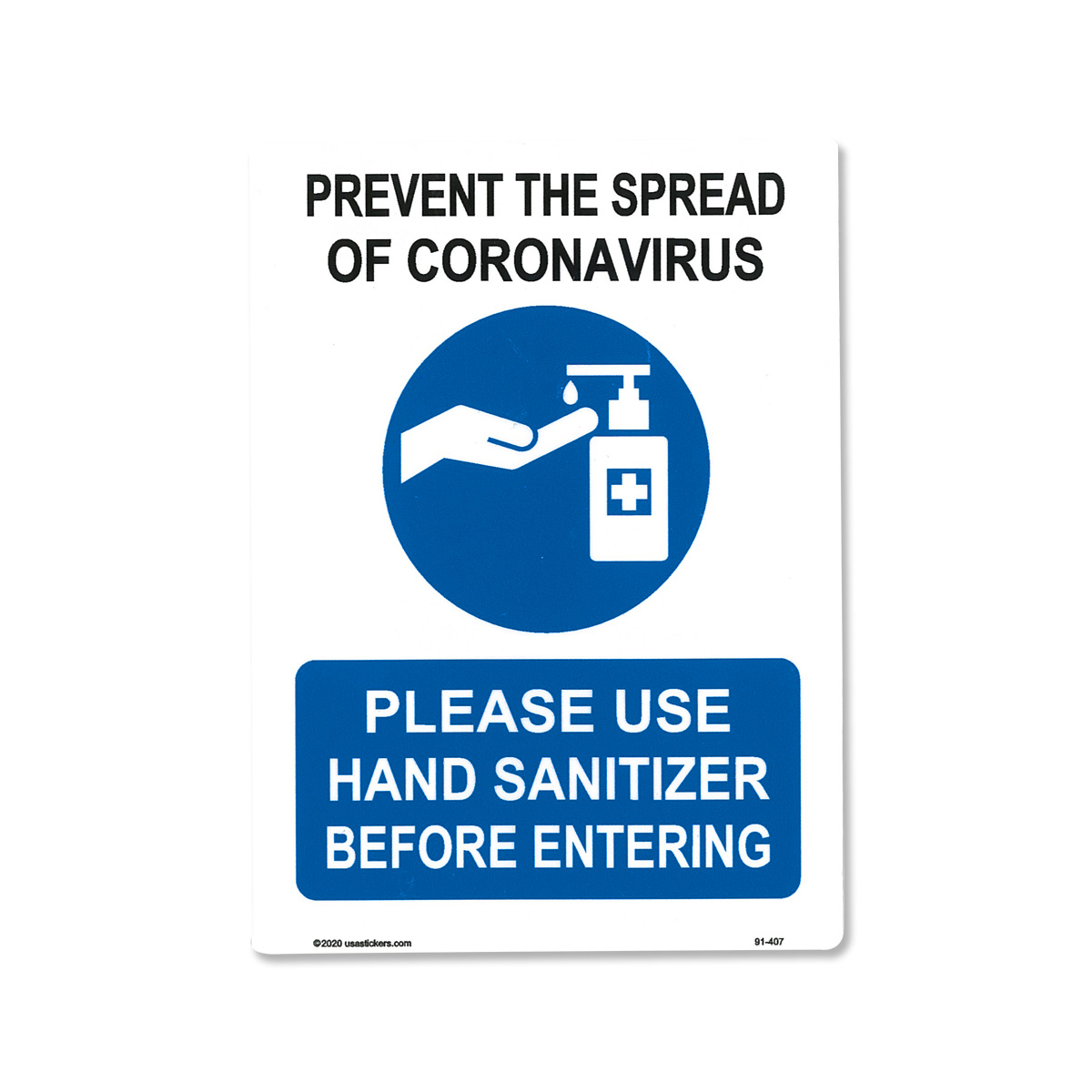 Photo1: Prevent The Spread Of CORONAVIRUS Sticker (1)