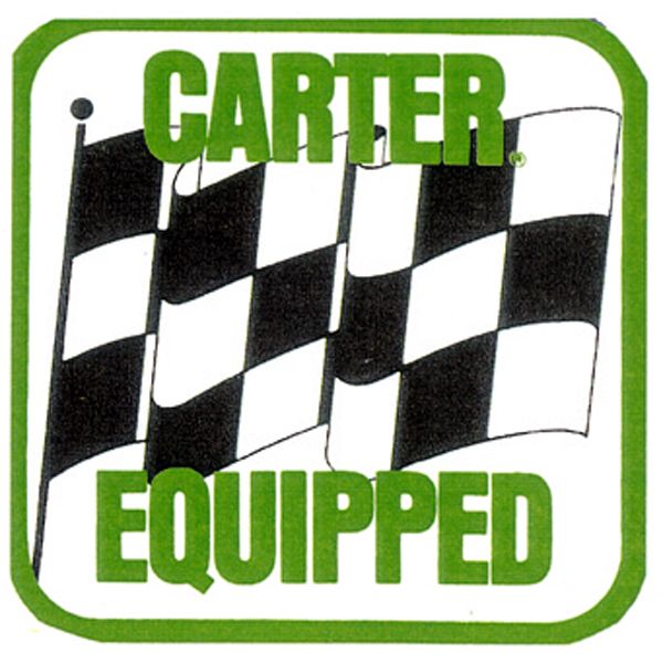 Photo1: HOT ROD Sticker CARTER EQUIPPED Sticker (1)