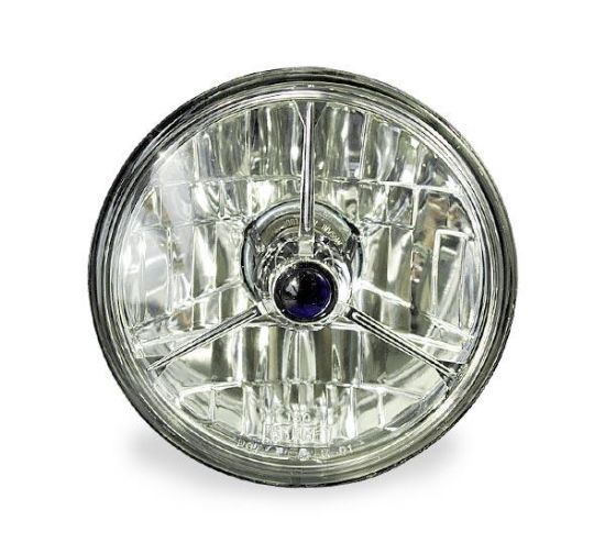 Photo1: 5 3/4in 3-pointed Diamond Headlight (Motorcycle) (1)