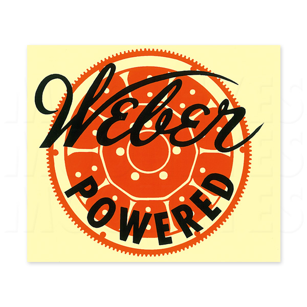 Photo1: HOT ROD Weber Powered Sticker (1)