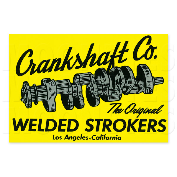 Photo1: HOT ROD Sticker Crankshaft Co. (1)