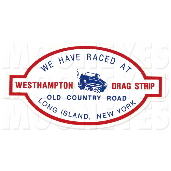 Photo1: WESTHAMPTON DRAG STRIP Sticker (1)
