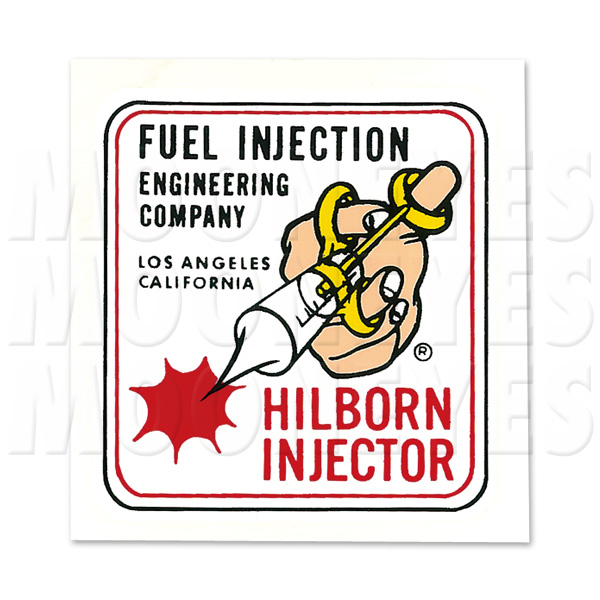 Photo1: HOT ROD HILBORN INJECTOR Sticker (1)