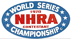 Photo1: HOT ROD Sticker 1970 NHRA WORLD SERIES CHAMPIONSHIP CONTESTANT Sticker (1)